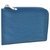 Porte monnaie louis Vuitton Bleu  ref.157460
