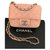 Timeless Chanel clásico Rosa Cuero  ref.157561