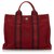 Tote Hermès Hermes Red Fourre Tout PM Rot Leinwand Tuch  ref.157633
