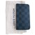 Louis Vuitton Galaxy S6 foglio Grigio antracite Pelle  ref.157690
