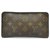 Louis Vuitton wallet Brown Cloth  ref.157726