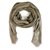 Louis Vuitton monogram Verone Tone on tone shawl weaved jacquard silk M72238 Taupe Wool  ref.157802
