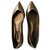 Louis Vuitton Ballerines Cuir Bronze  ref.158022