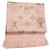 Louis Vuitton Logomania Shine Scarf Pink Silk Wool  ref.158069