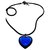 Baccarat Crystal Heart Romance Blue Glass  ref.158094