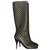 Chanel boots Cuir Noir  ref.158175