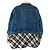 Maje Jeansjacke mit Schachbrettmuster hellblau - Ansicht 2