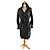Moreschi TRENCHA DE CUERO NEGRO T40