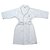 Autre Marque Harry Winston White Robe com forma de quimono e gola xale Branco Azul marinho Algodão  ref.158410