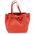 Céline Sac Celine, Modèle Cabas Phantom Cuir Orange  ref.158442