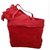 Chanel shopping bag + new towel Red Cotton  ref.158569