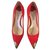SHOES with small heels MIU MIU Red Suede  ref.158586