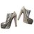 Christian Louboutin louboutin fish leather Grey Suede  ref.158609