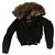 Parajumpers Puffy jacket Black Fur  ref.158719