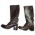 Free Lance Boots Brown Leather  ref.158728