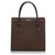 Burberry Brown Leather Handbag Dark brown  ref.158788
