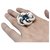 inconnue White gold swirl jewels ring, sapphire and diamonds.  ref.158921