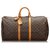 Louis Vuitton Brown Monogram Keepall 55 Leather Cloth  ref.158990