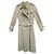 trench coat vintage Burberry para mulher 44 Condição perfeita Caqui Algodão Poliéster  ref.159096
