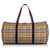 Burberry Brown House Check Canvas Barrel Bag Multiple colors Beige Leather Cloth Cloth  ref.159180
