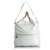 Chanel White CC Leder Hobo Bag Weiß  ref.159181