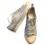 Chanel Sneakers Silvery Cloth  ref.159279
