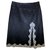 Parosh Skirt with lace Black Acetate  ref.159305