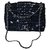 Timeless Chanel Tweed klassische Handtasche Schwarz  ref.159306