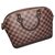Alma Louis Vuitton Handbags Brown Cloth  ref.159388
