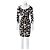 Vestido Diane Von Furstenberg Zucca de seda com bolinhas preto e branco