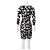 Vestido Diane Von Furstenberg Zucca de seda com bolinhas preto e branco - vista 3