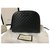 Gucci Reißverschlusstasche aus schwarzem Leder brandneu  ref.159557