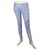 Taglia di jeans biker in pelle di agnello blu Balmain 36 Pantaloni: pantaloni con cerniera ai polsi Blu chiaro  ref.159572