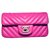 Chanel Minitasche Pink Leder  ref.159618