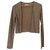 Zadig & Voltaire Small sequined jacket Golden Wool  ref.159696