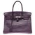 Exceptional Hermès Birkin 30 Crocodile Niloticus Amethyst matte, palladium metal trim in excellent condition Purple Exotic leather  ref.159721