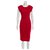 Diane Von Furstenberg Thane wool dress Red Elastane  ref.159726