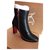 Christian Louboutin, Christian Louboutin Telezip. NUOVO. 38,5 NUOVO Nero Pelle  ref.159960