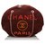 Borsa a tracolla rotonda Deauville in shearling rosso Chanel Bordò Pelliccia  ref.160042
