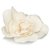 Broche Chanel em tecido branco da Camellia Cru Pano  ref.160049