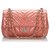 Timeless Chanel Pink Medium Lackleder Chevron Single Flap Ba  ref.160070