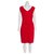 Diane Von Furstenberg DvF Bevin Kleid in Rot Elasthan Nylon Strahl  ref.160155
