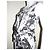 Nicole Fahri Vestido jersey de viscosa drapeada Negro Blanco Gris - vista 3