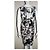Nicole Fahri Vestido jersey de viscosa drapeada Negro Blanco Gris - vista 5
