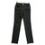 Chanel Pantalones, polainas Negro Poliéster  ref.160384