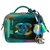 Chanel Small Green PVC Vanity Case with Rainbow Patent Leather Plastic  ref.320855