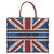 DIOR BOOK TOTE BAG UNION JACK FLAG BRAND NEW White Red Blue Cotton  ref.160511