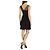 Vestido de cóctel de seda Phoebe Bcbg Max Azria negro - vista 10