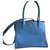 Saffiano Prada 1b6104 Blue Leather  ref.160553