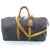 Louis Vuitton keepall 55 monogram shoulder strap Brown Leather  ref.160594